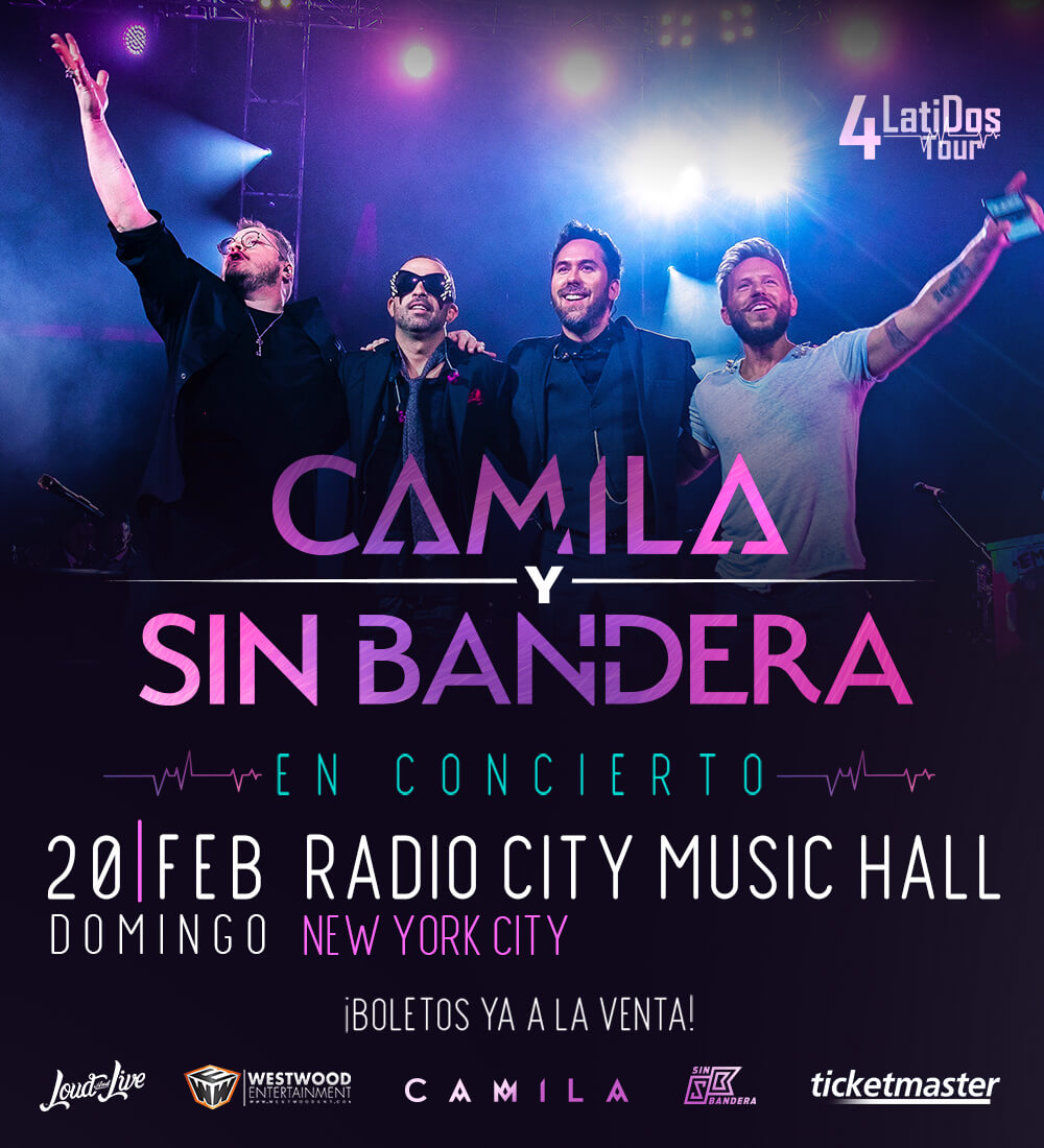 Camila y Sin Bandera “4Latidos Tour”
