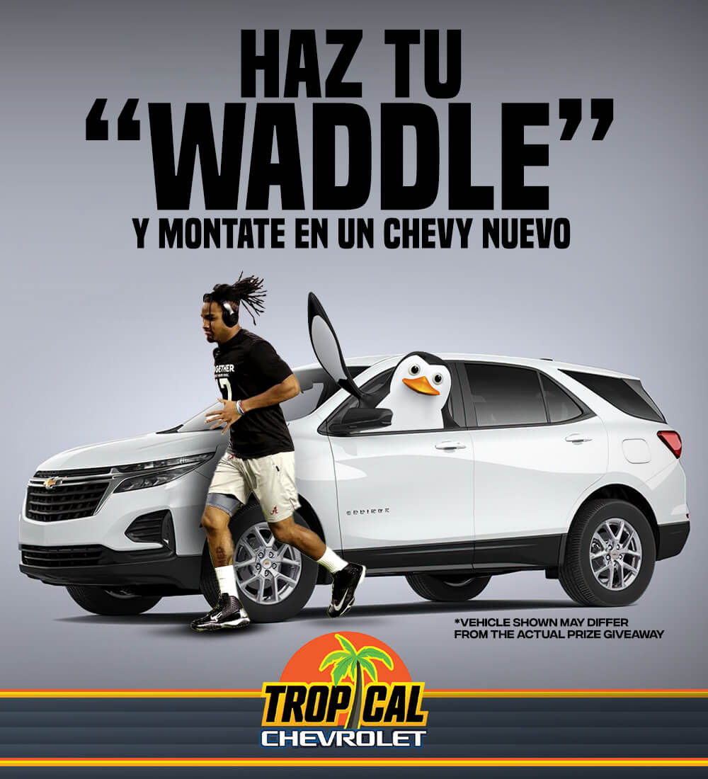 Haz tu “Waddle” baile del pingüino y móntate en un Chevy Nuevo