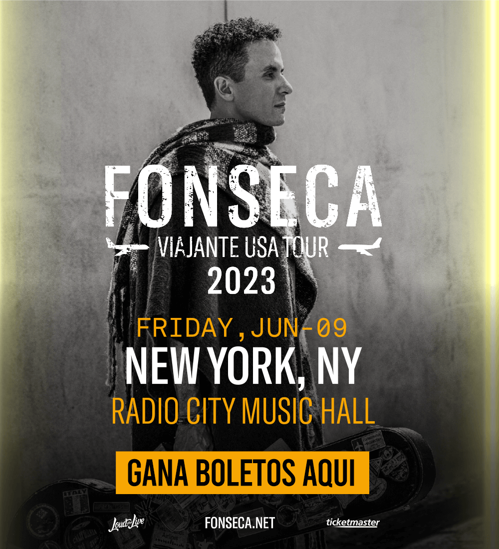 Gana tus boletos para ver a Fonseca en concierto