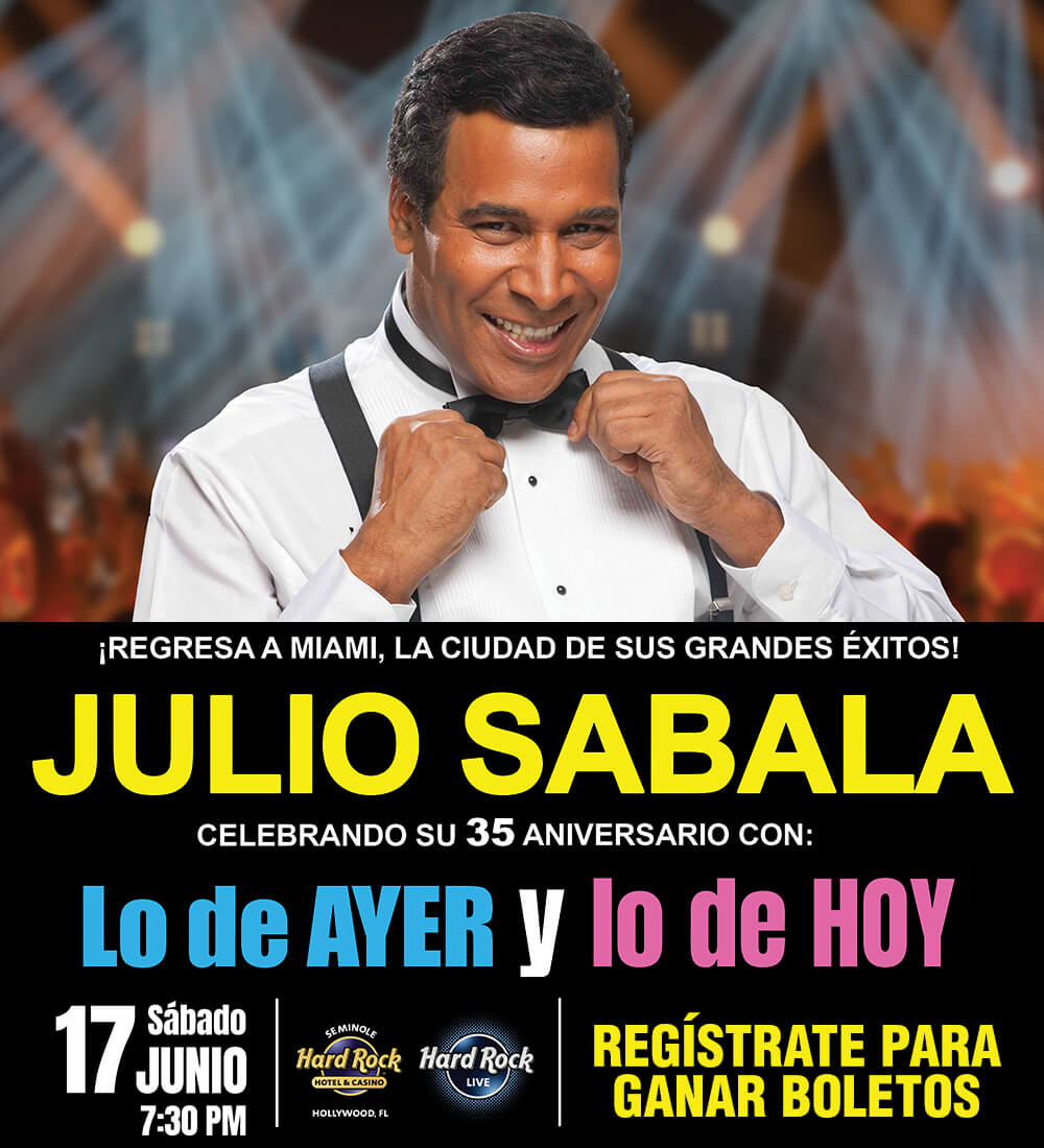 Gana un par de entradas VIP Julio Sabala con Meet & Greet