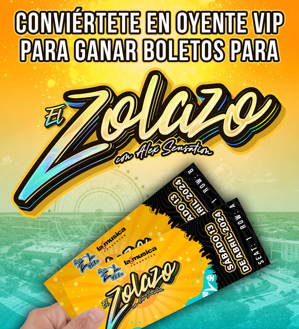 Conviértete en Oyente VIP para ganar boletos para El Zolazo