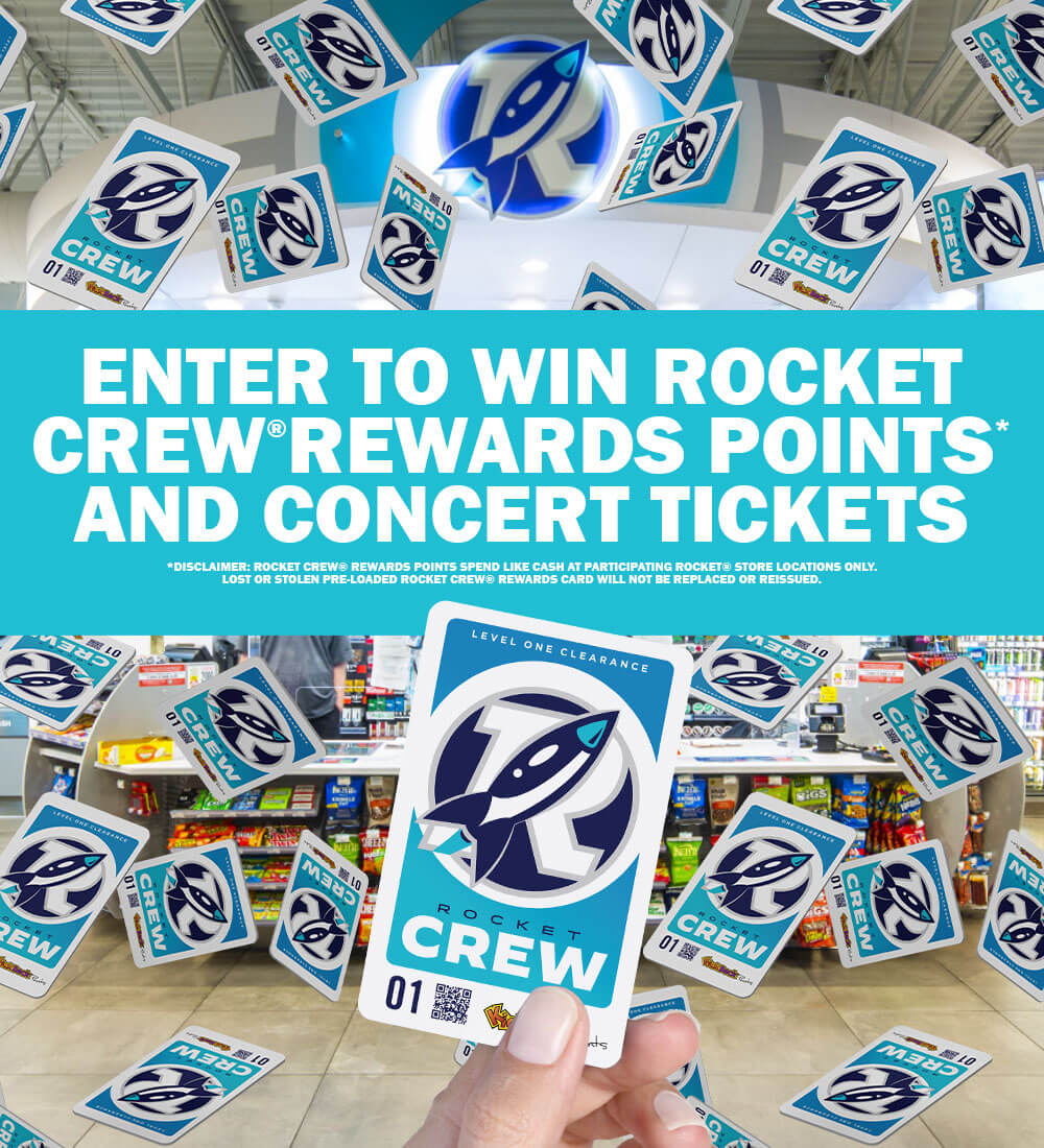 Enter to win concert tickets courtesy of Rocket Convenience Stores