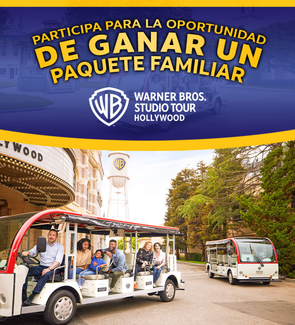 Win a 4-pack of tickets to Warner Bros. Studio Tour Hollywood!