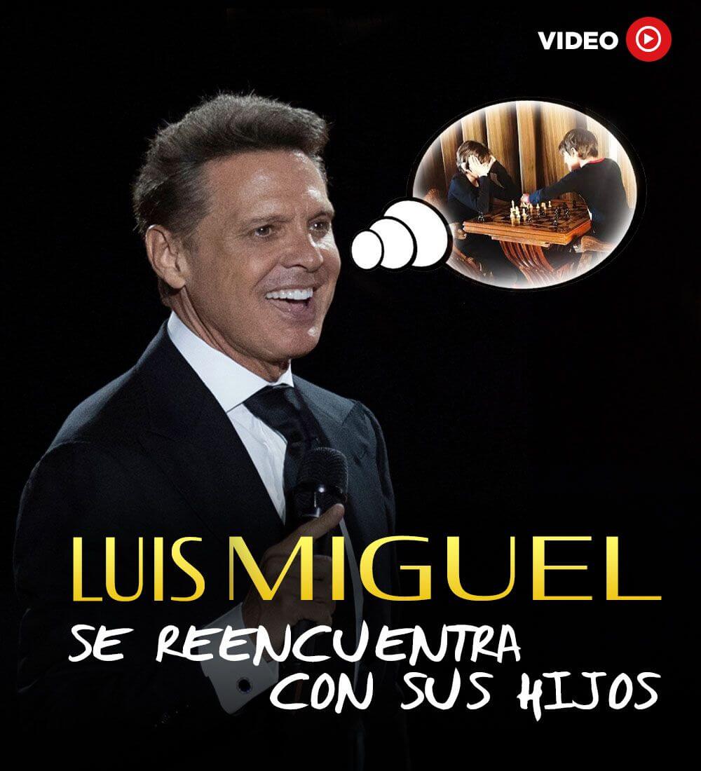 Luis Miguel se reencuentra con sus hijos