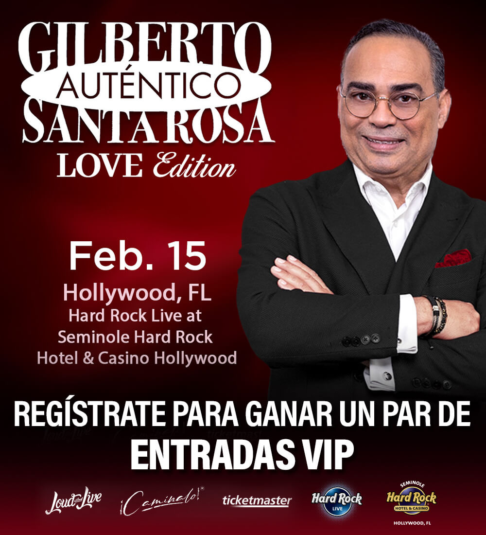 Regístrate para ganar entradas VIP para Gilberto Santarosa