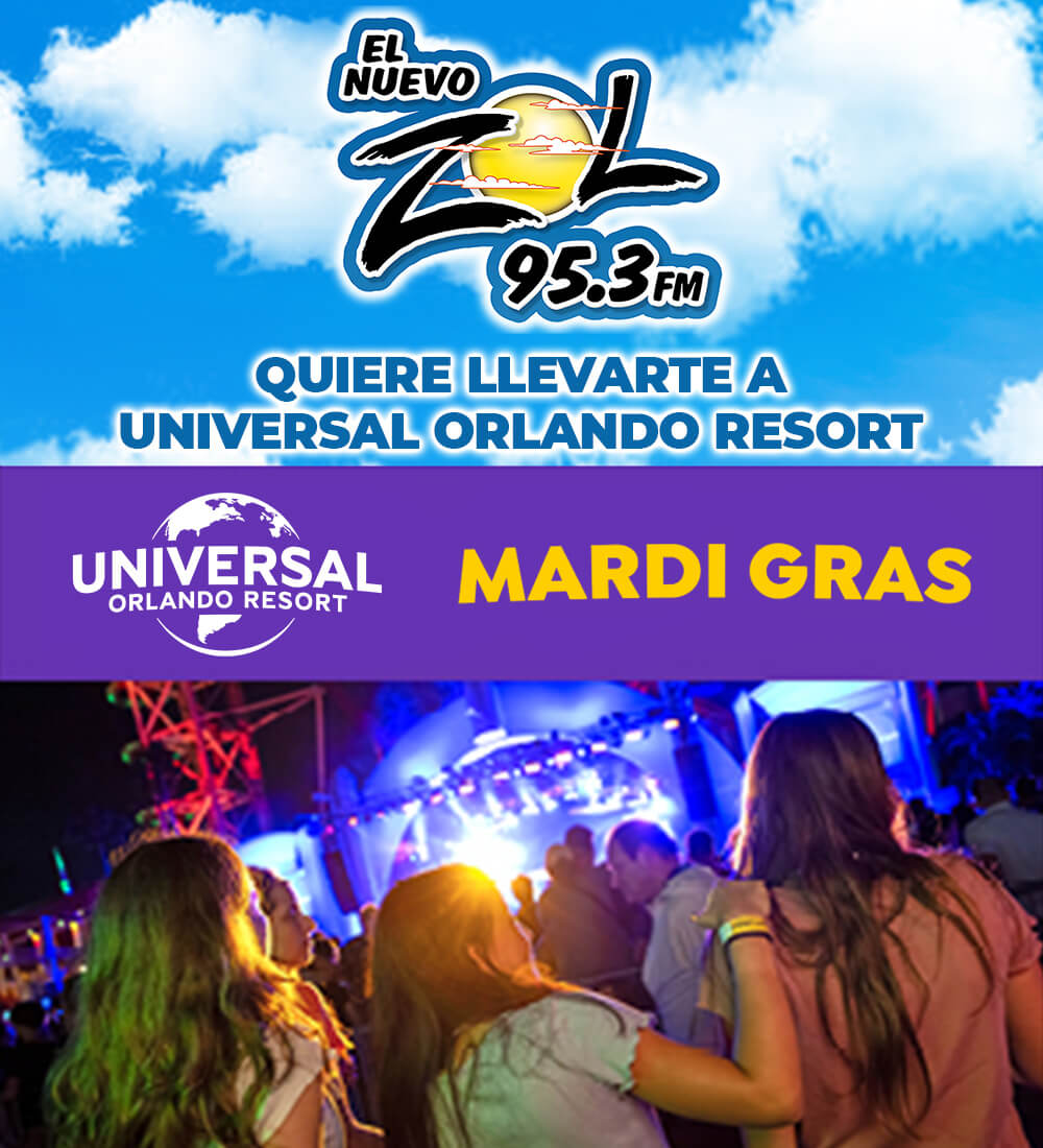 El Nuevo Zol 95 quiere llevarte a Universal Orlando Resort