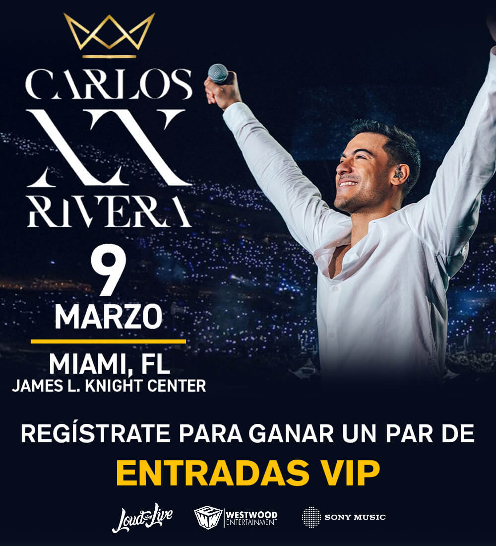 Gana un par de entradas VIP para el concierto de Carlos Rivera