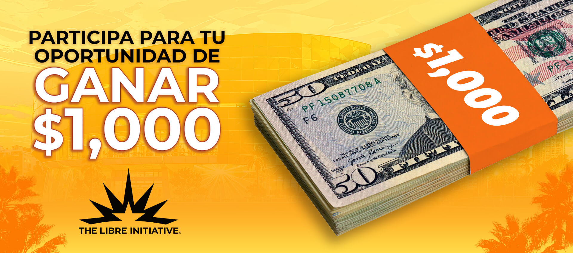 Participa para la oportunidad de ganar $1,000 con Libre