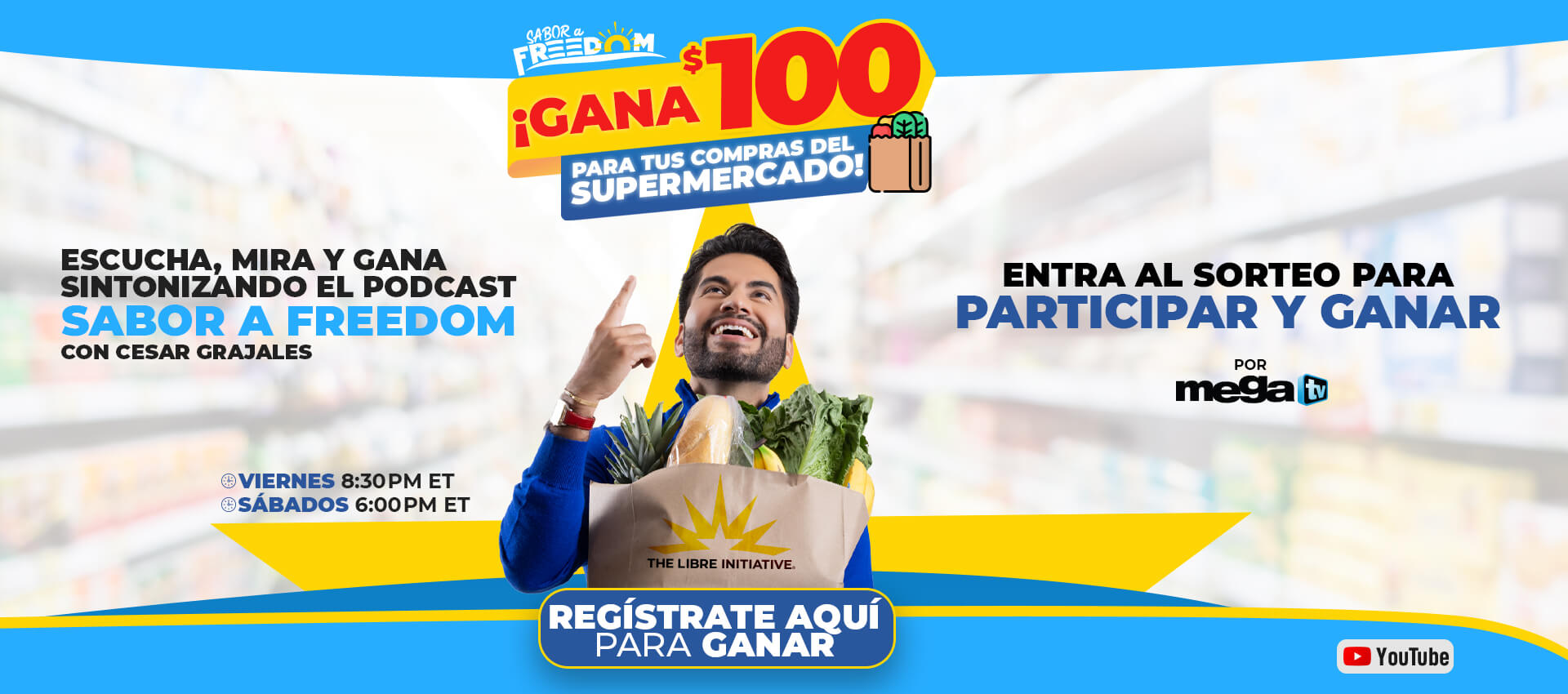 Gana $100 para tus compras del supermercado